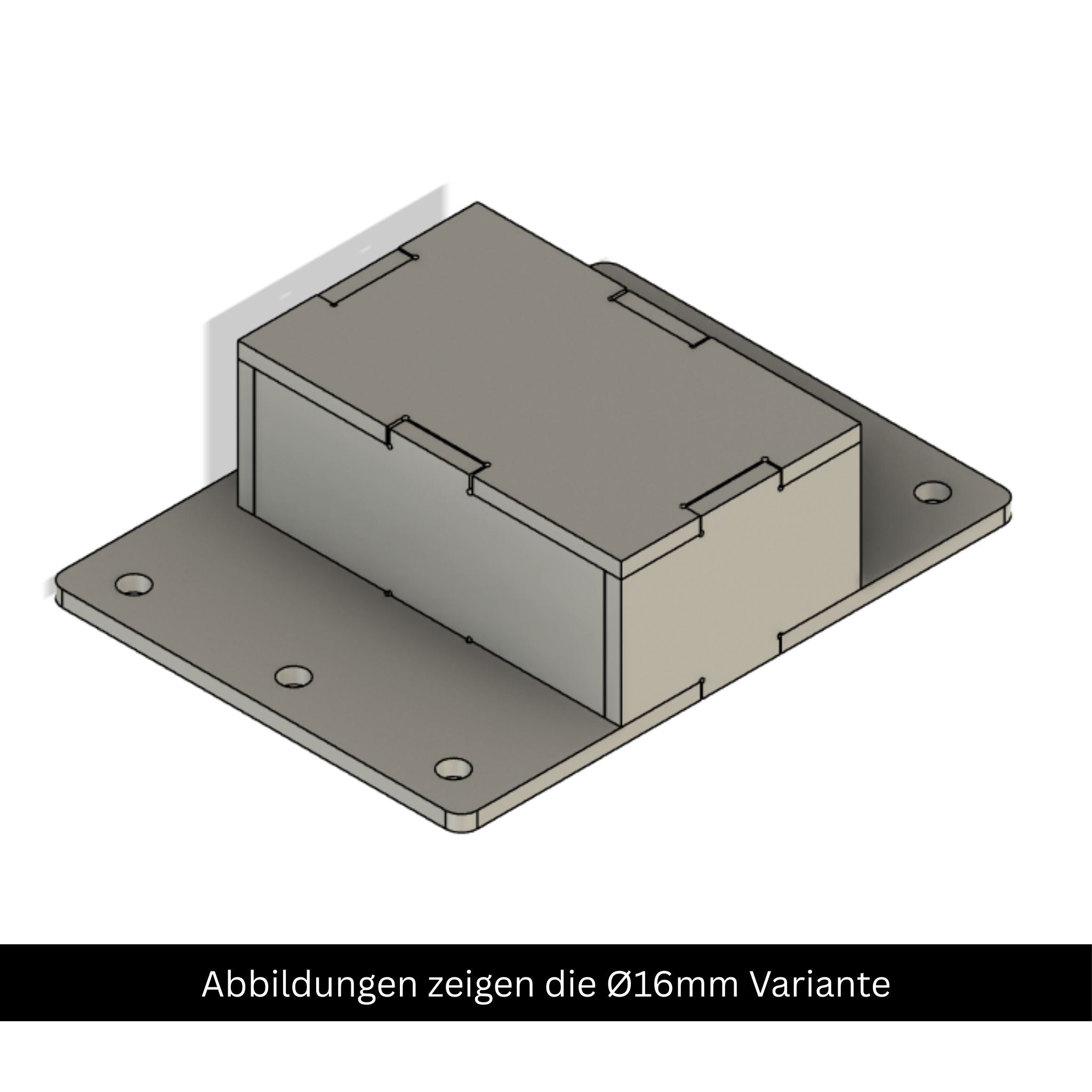Bauplan Erhöhung Magnetbohrmaschine Ø16mm, Ø22mm und Ø28mm